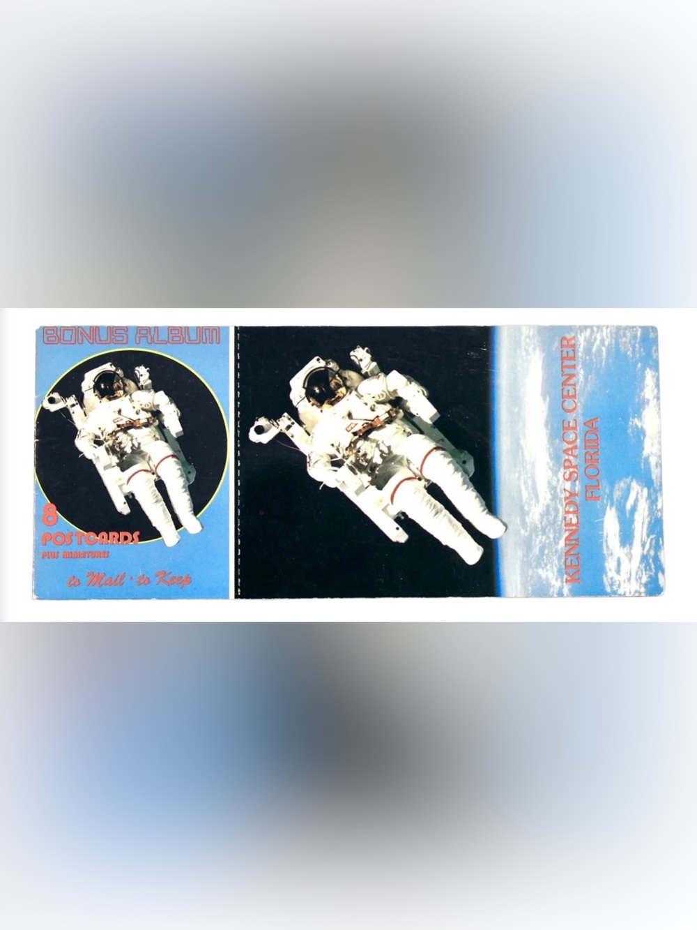 Vtg Booklet of 8 Kennedy Space Center Postcards 1986 rare
